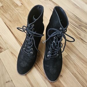 Frye & Co. Allister Black Lace Up Ankle Boots